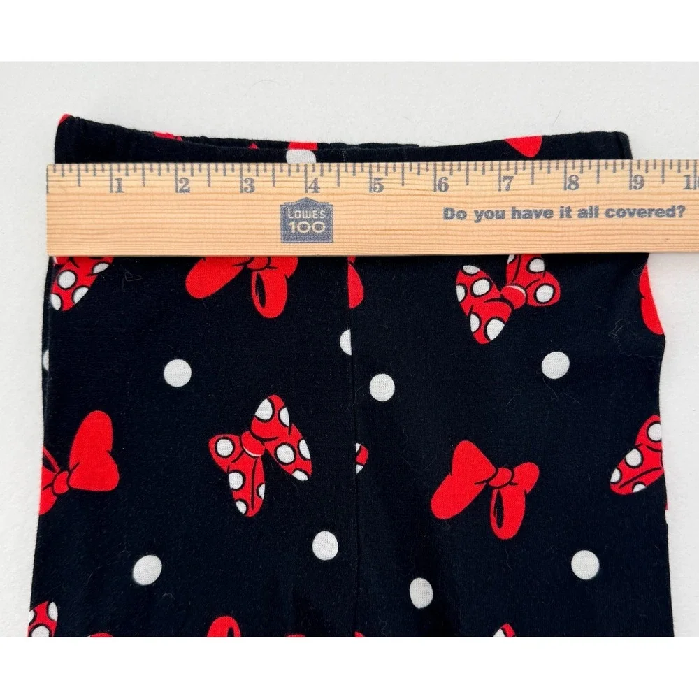 Disney Minnie Mouse Pajama Set Girls 5 6 Red 2 Piece‎ Cotton Sleepwear